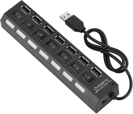 Hub Usb 07 Ports 2 0 480MBPS 5123