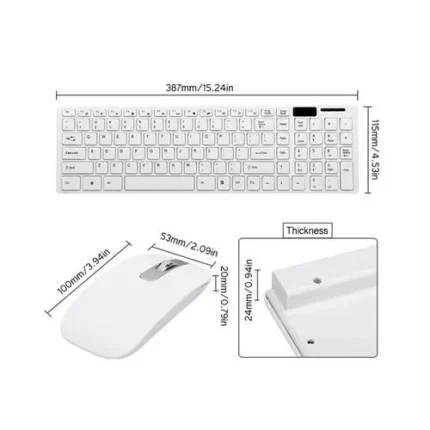 Clavier + Souris S / Fil Enigma Blanc K-06