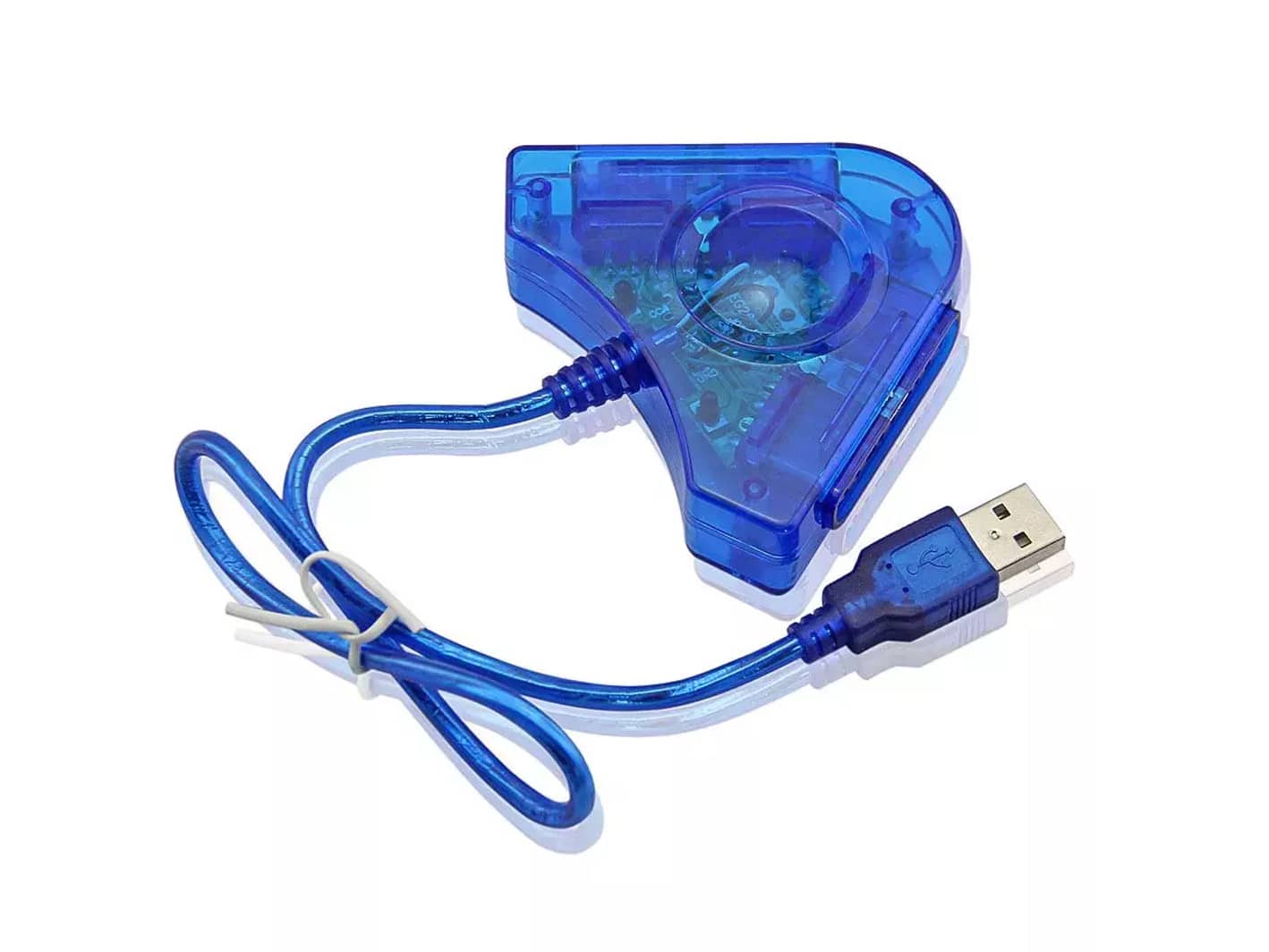 900031003-1-Adaptador-mandos-Play-Station-PS1-PSX-y-PS2-para-PC-y-PS3 Adaptateur 2 Joystick PS2 To Usb - Image 1
