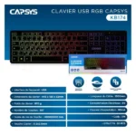 Clavier Usb Capsys KB174 Rgb