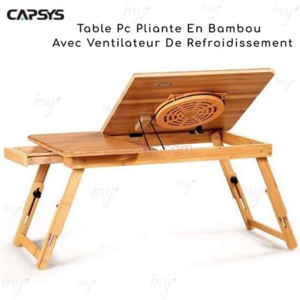 Table Refroidisseur Portable Bois Bamboo BM92 Capsys