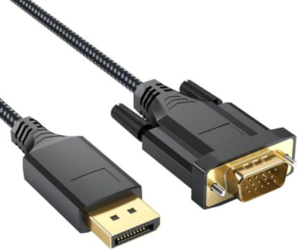 Cable Display To Vga Boite 1080P 1 8 M