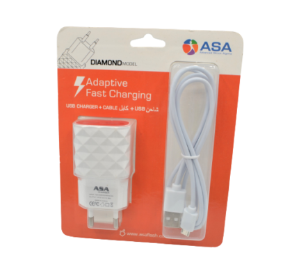 Chargeur + Cable Usb Galaxy 2A Asa Fast Charging
